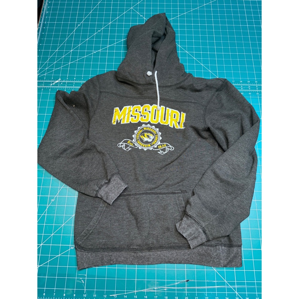 NCAA Missouri Tigers Hoodie Charcoal Gray Pullover Sweatshirt KA Inc Medium